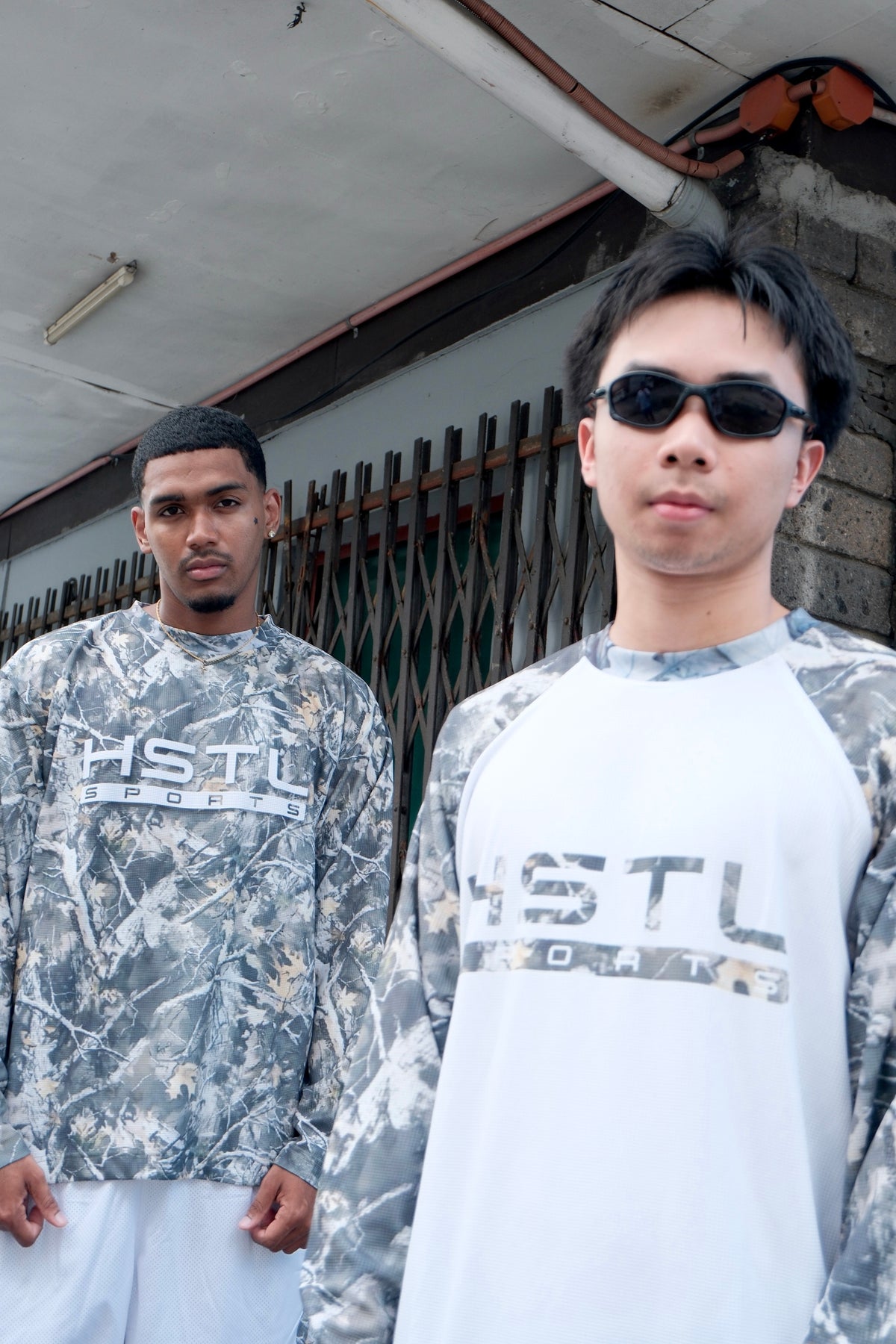 RAGLAN CAMO WAFFLE KNIT L/S
