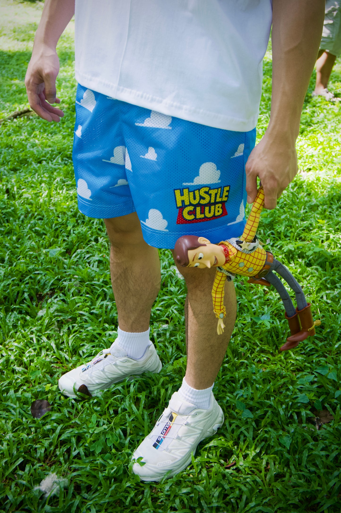 THC STORY REGULAR FIT MESH SHORTS
