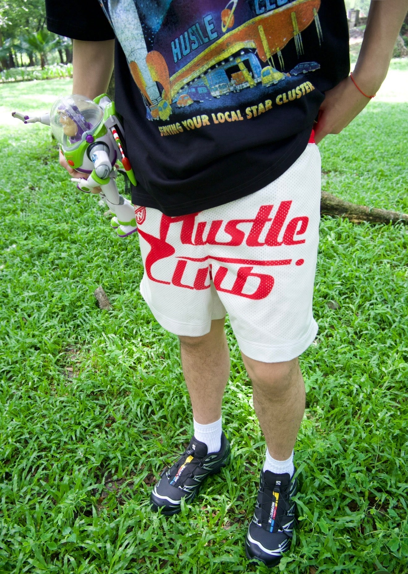 PIZZA PLANET REGULAR FIT MESH SHORTS