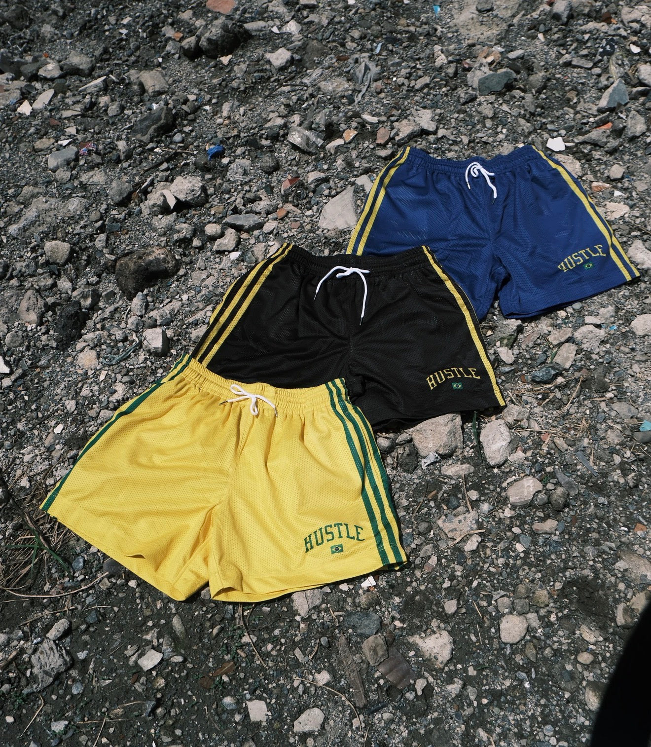 BRAZIL ARCH MESH SHORTS REGULAR FIT (YELLOW)