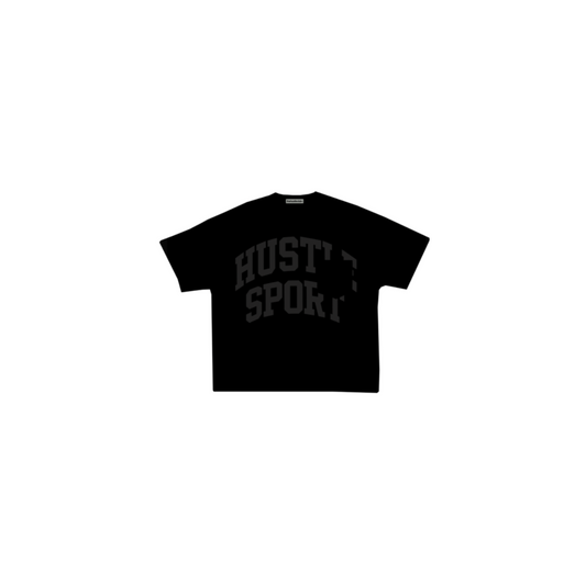 HUSTLE SPORT POCKET T-SHIRT BLACK