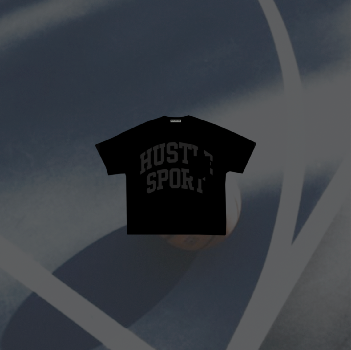 HUSTLE SPORT POCKET T-SHIRT BLACK