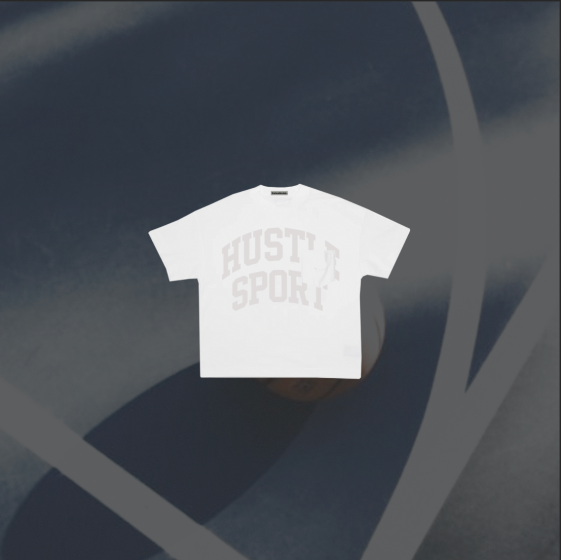 HUSTLE SPORT POCKET T-SHIRT WHITE