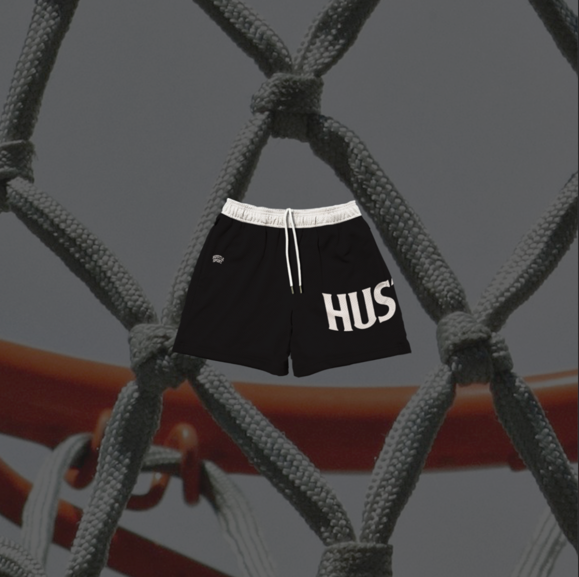 OG WAVE LOGO MESH SHORTS BLACK