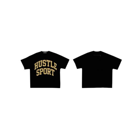 HUSTLE SPORT T-SHIRT BLACK