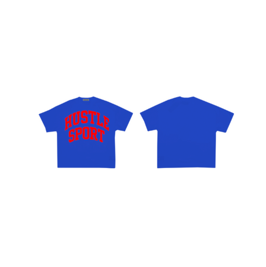 HUSTLE SPORT T-SHIRT BLUE
