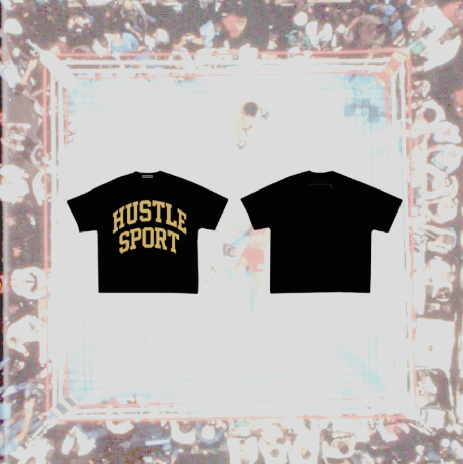 HUSTLE SPORT T-SHIRT BLACK