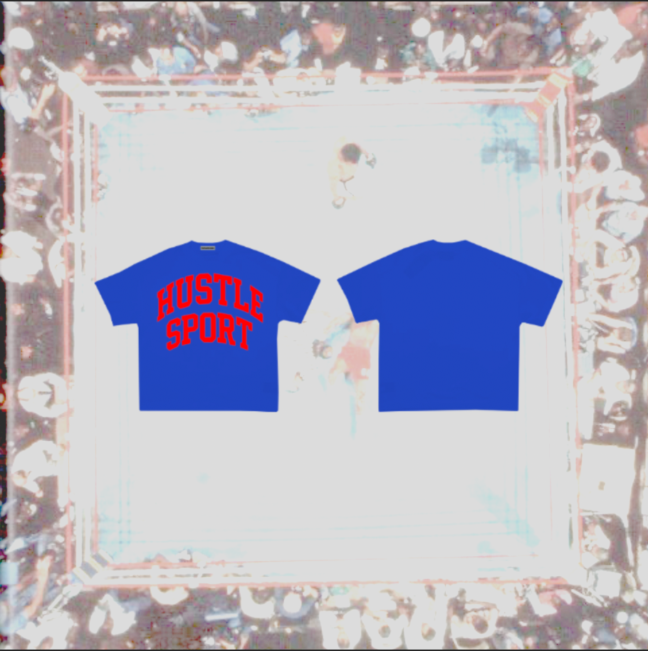 HUSTLE SPORT T-SHIRT BLUE