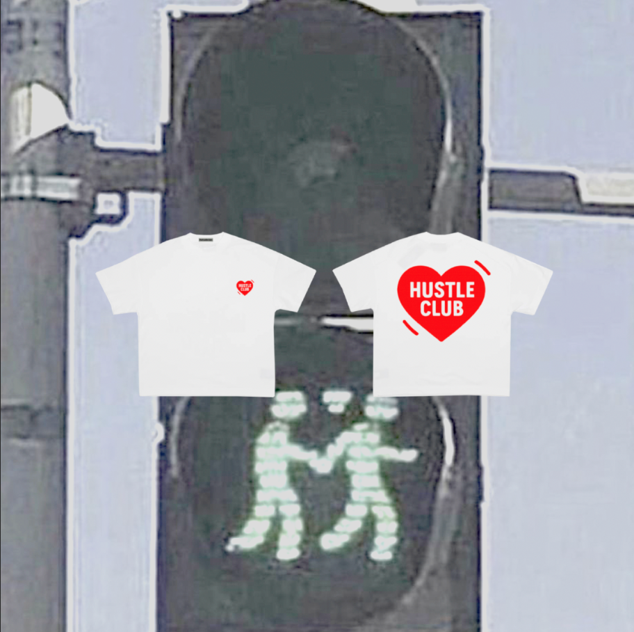 HUSTLE AND HEART T-SHIRT WHITE
