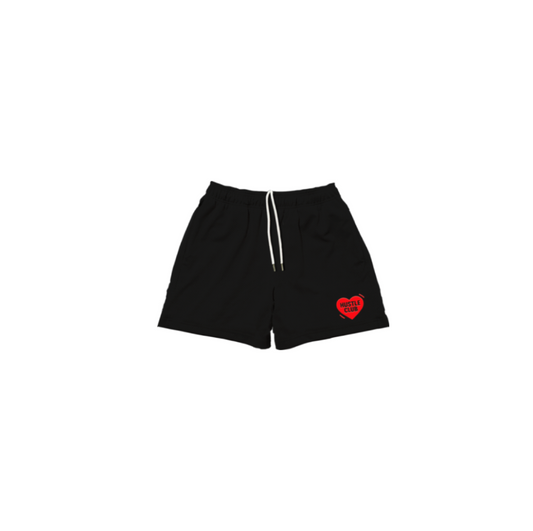 HUSTLE AND HEART MESH SHORTS