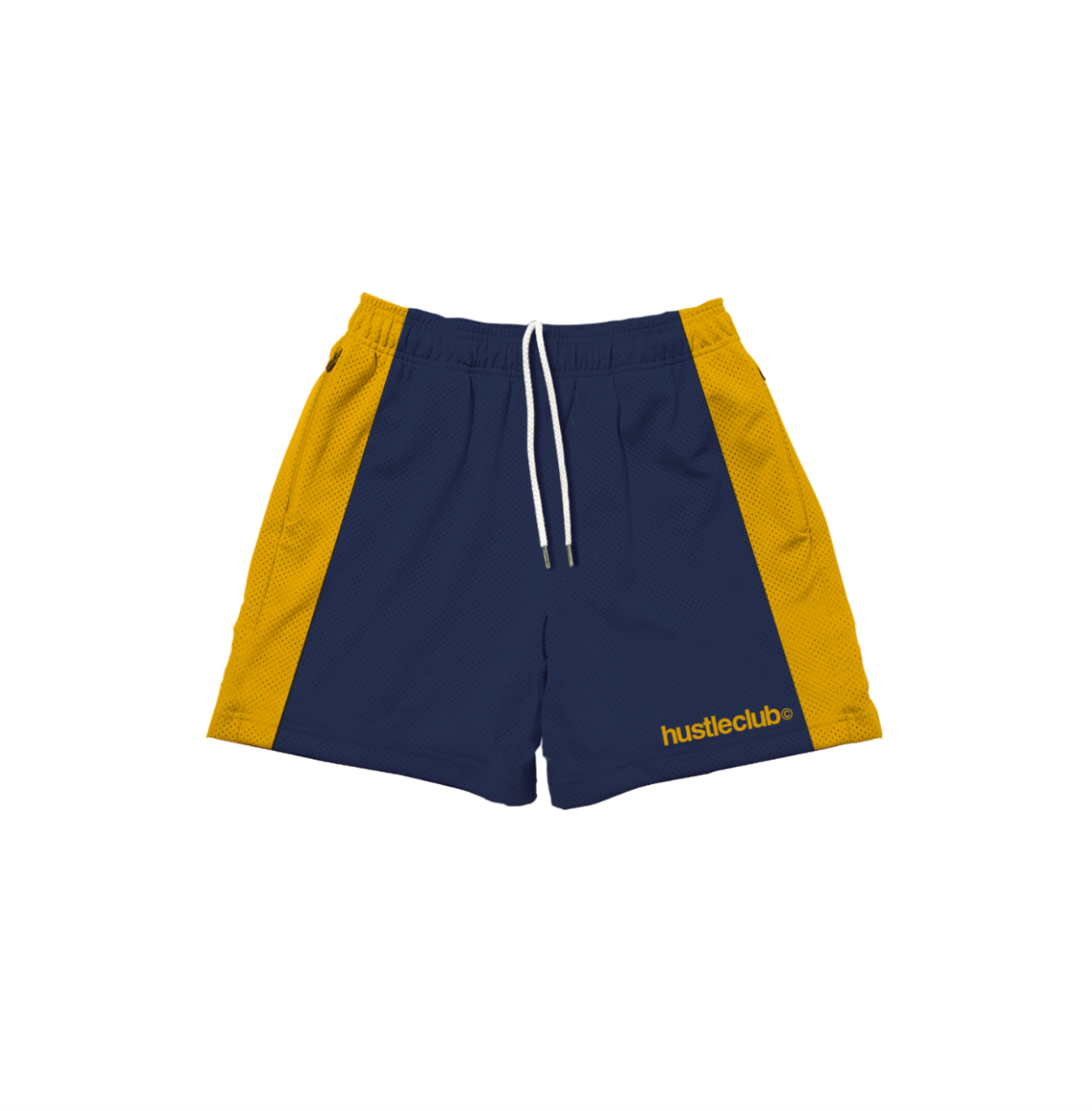 HUSTLE DAILY NAVY MESH SHORTS