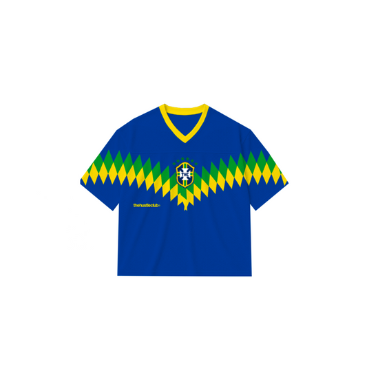 BRAZIL AWAY FOOTBALL MESH JERSEY