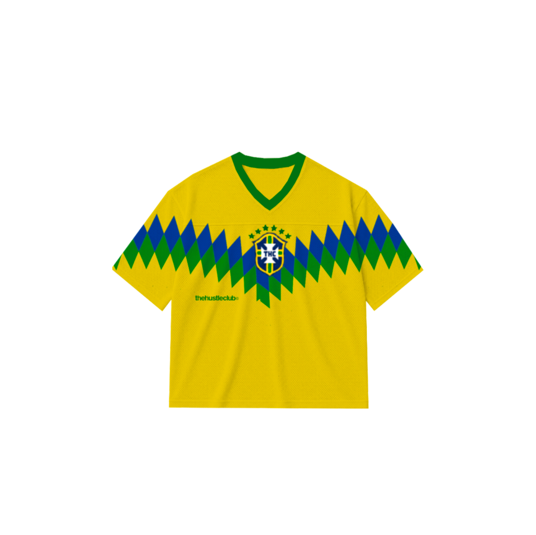 BRAZIL HOME FOOTBALL MESH JERSEY