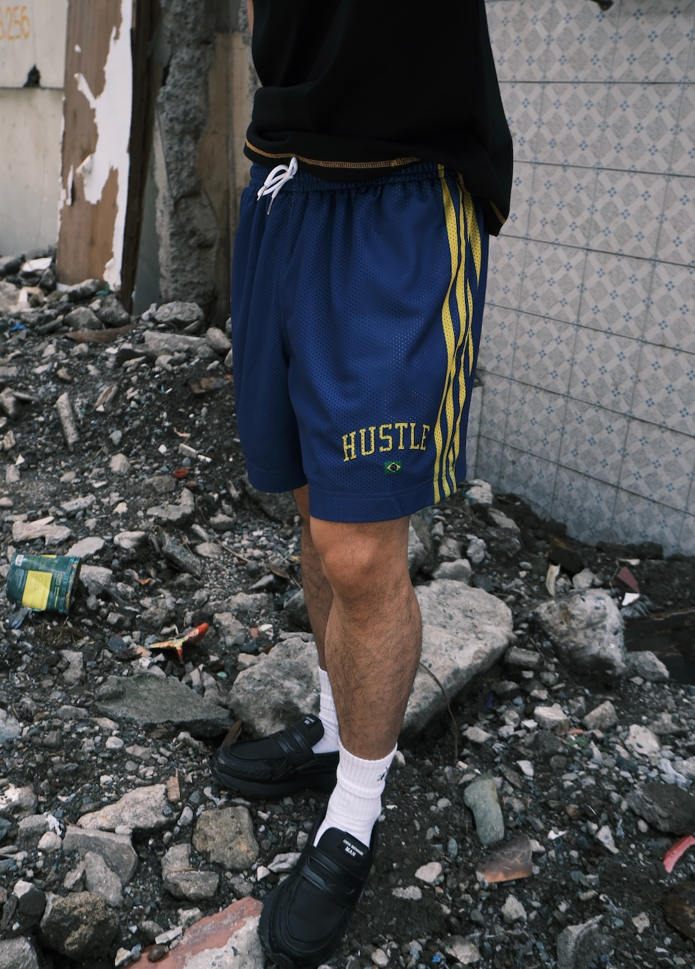 BRAZIL ARCH MESH SHORTS REGULAR FIT (BLUE)