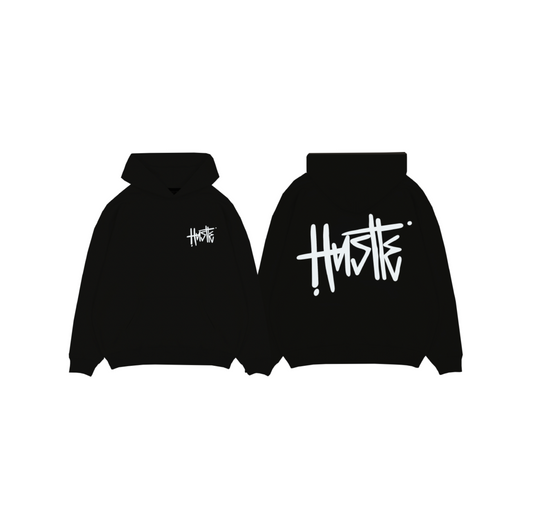 GRAFFITI LOGO HOODIE BLACK