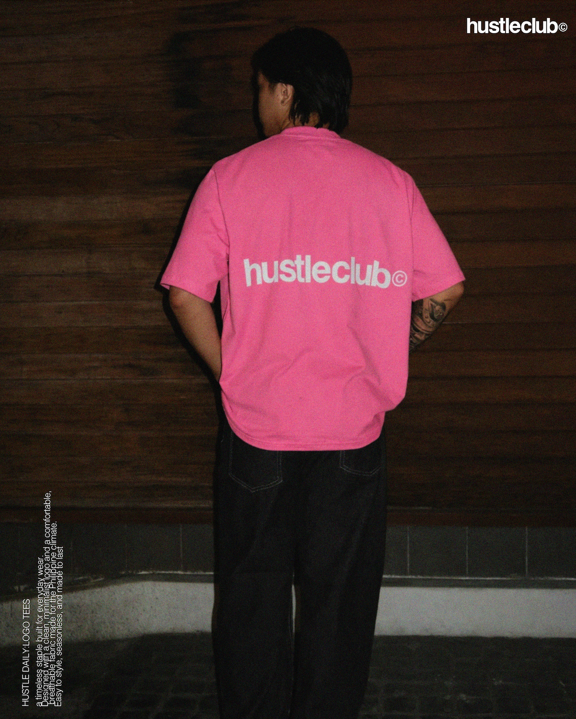 PINK LOGO T-SHIRT
