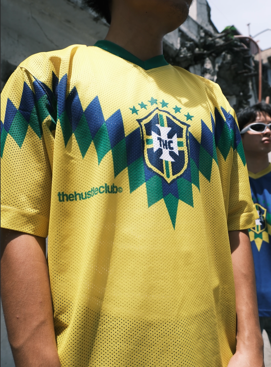 BRAZIL HOME FOOTBALL MESH JERSEY