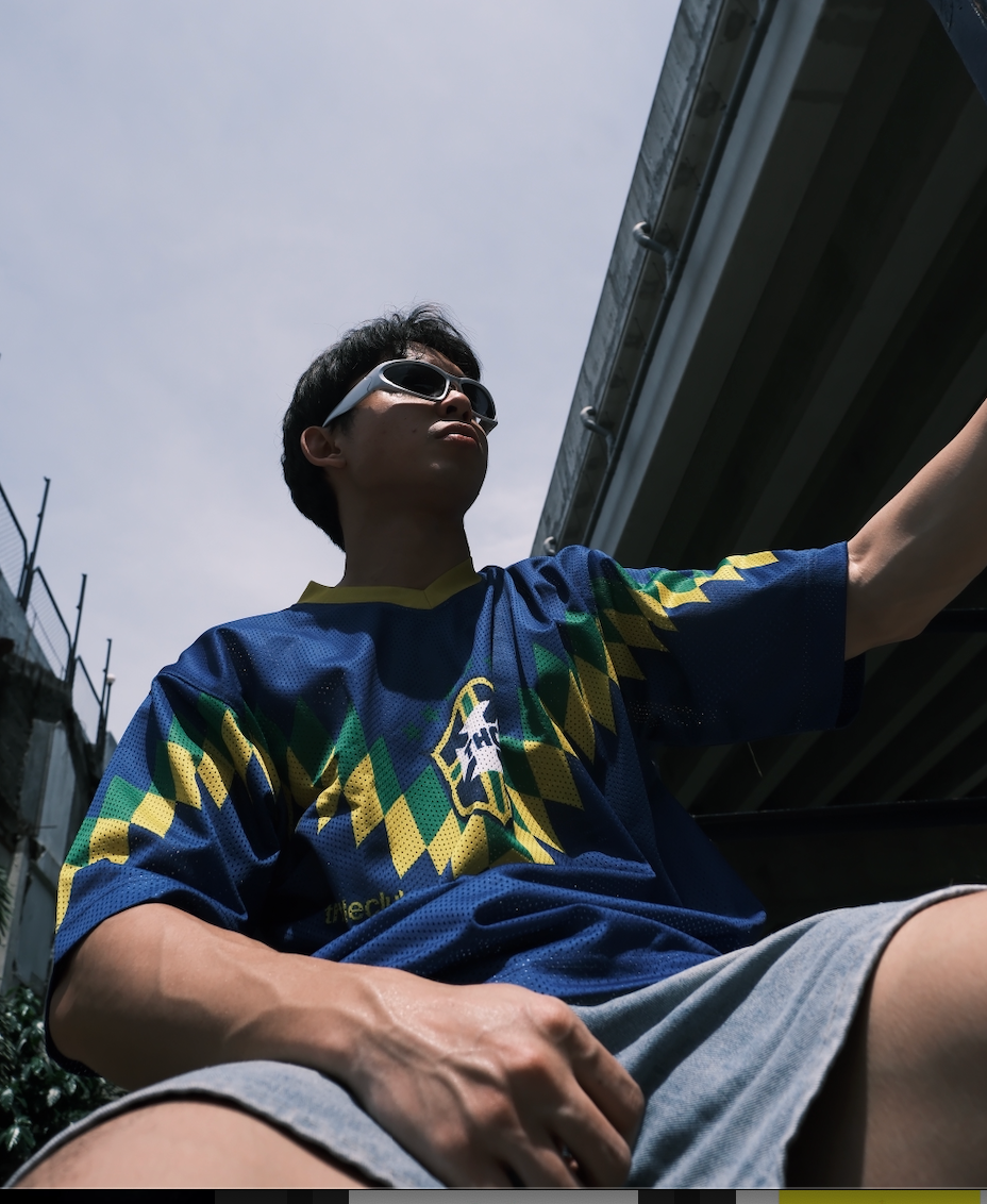BRAZIL AWAY FOOTBALL MESH JERSEY