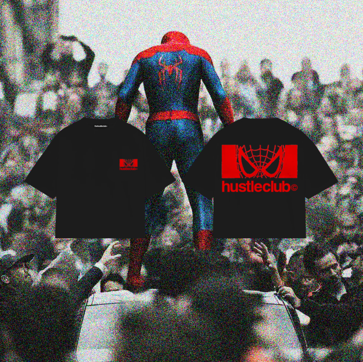 MASK MAN BLACK BOXY T-SHIRT