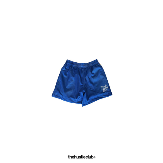 HUSTLE PLAYERS CLUB BLUE MESH SHORTS